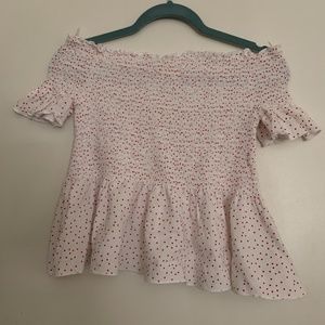 Off the shoulder shirt